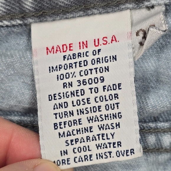 Vintage Calvin Klein Jeans‎ Womens 34 (Fits 29x26.5) Blue High Rise Mom USA 90s - Picture 4 of 15